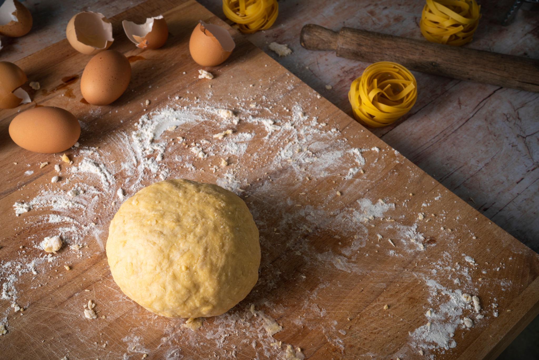 Tallarines con morrones