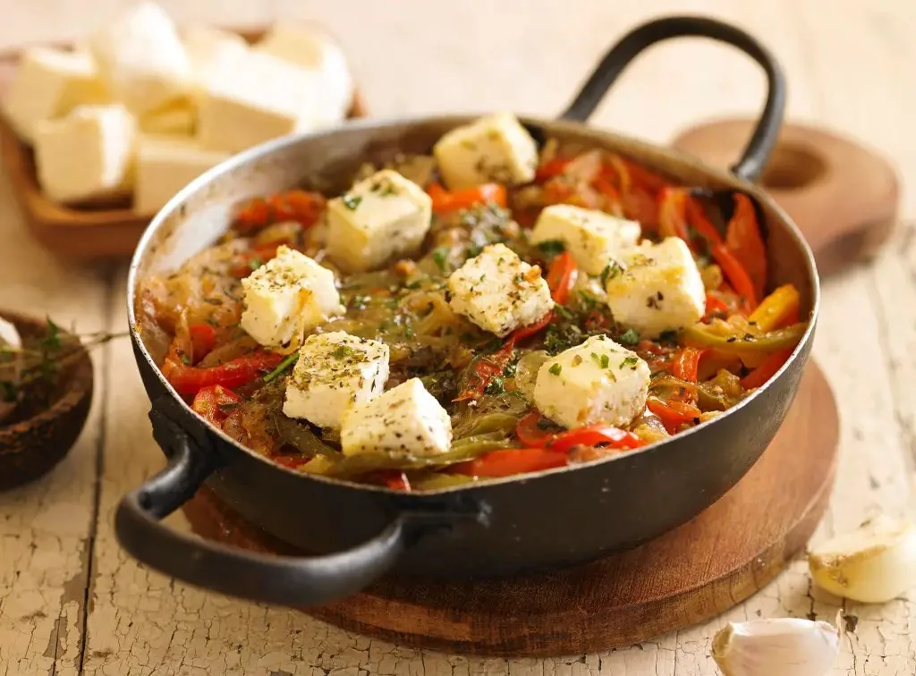 Cazuela de verduras a la griega