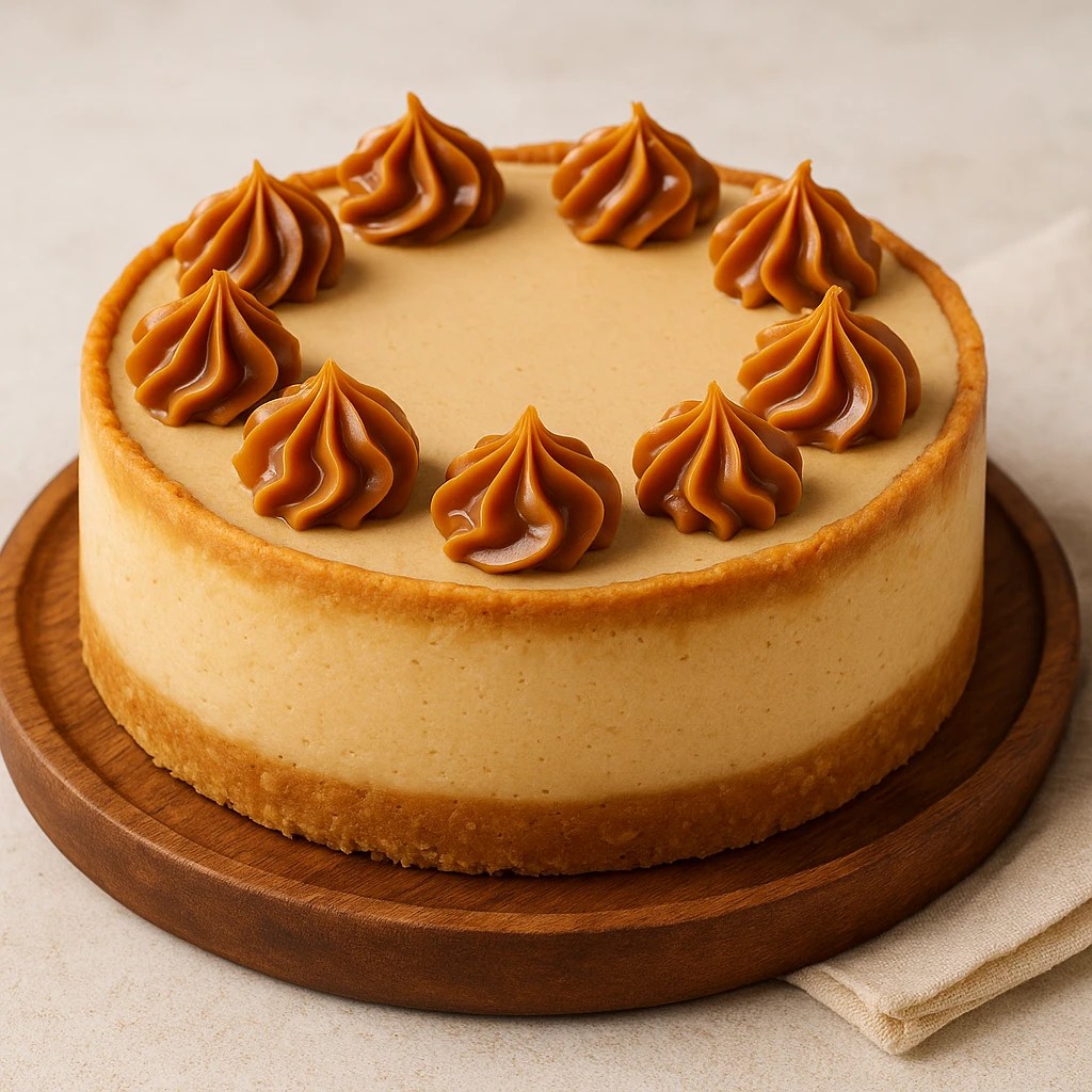 Cheesecake de dulce de leche