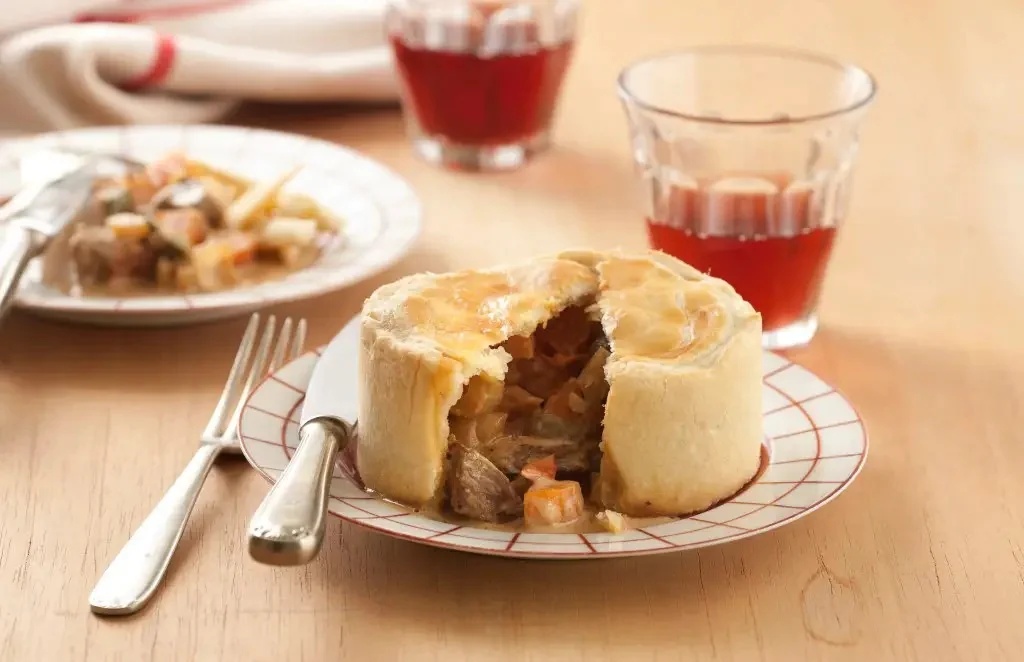 Pastel de cordero y legumbres