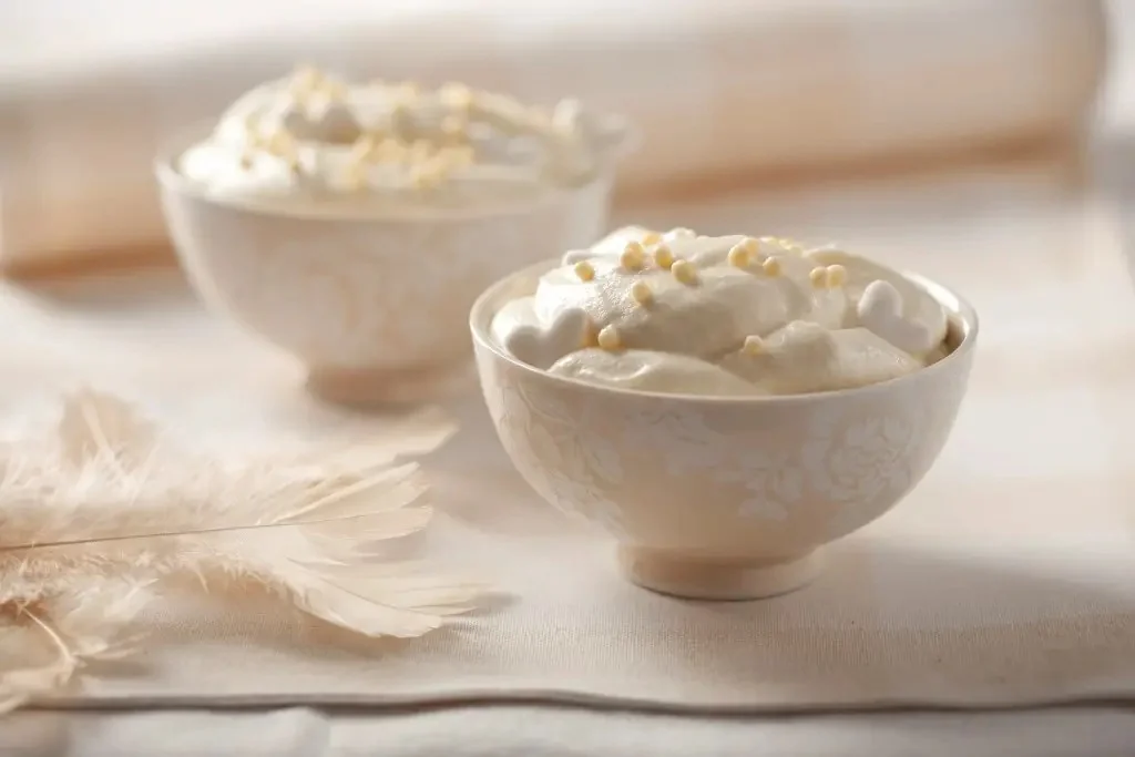 Mousse de chocolate blanco