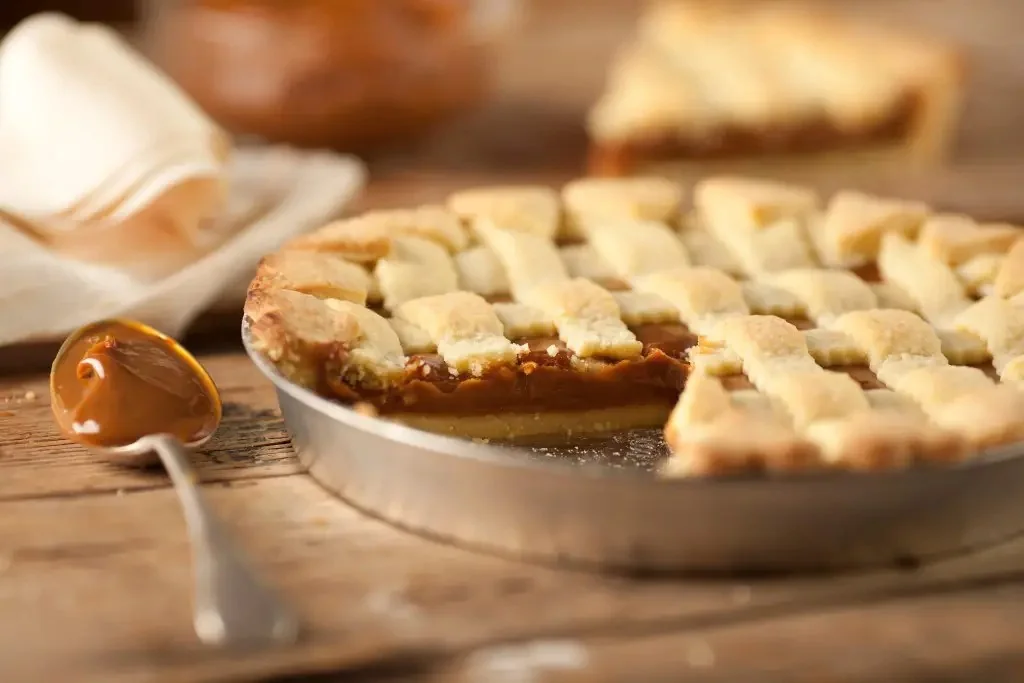 Pastafrola de dulce de leche