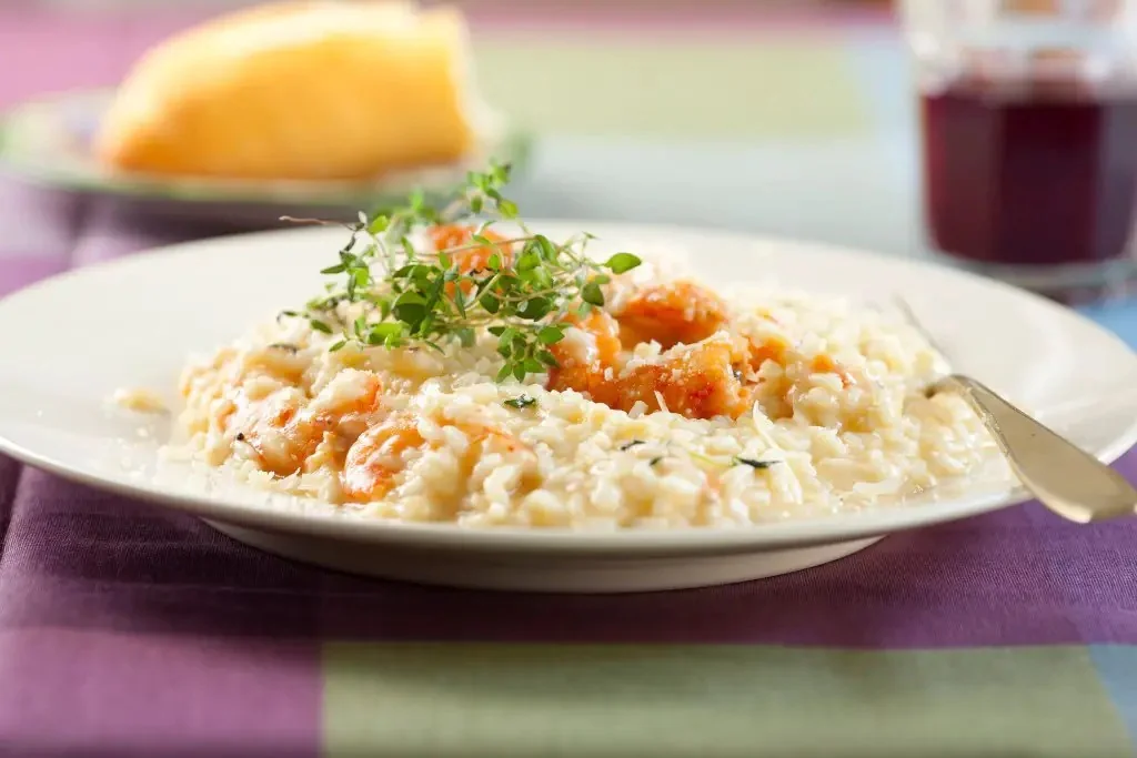 Risotto de langostinos