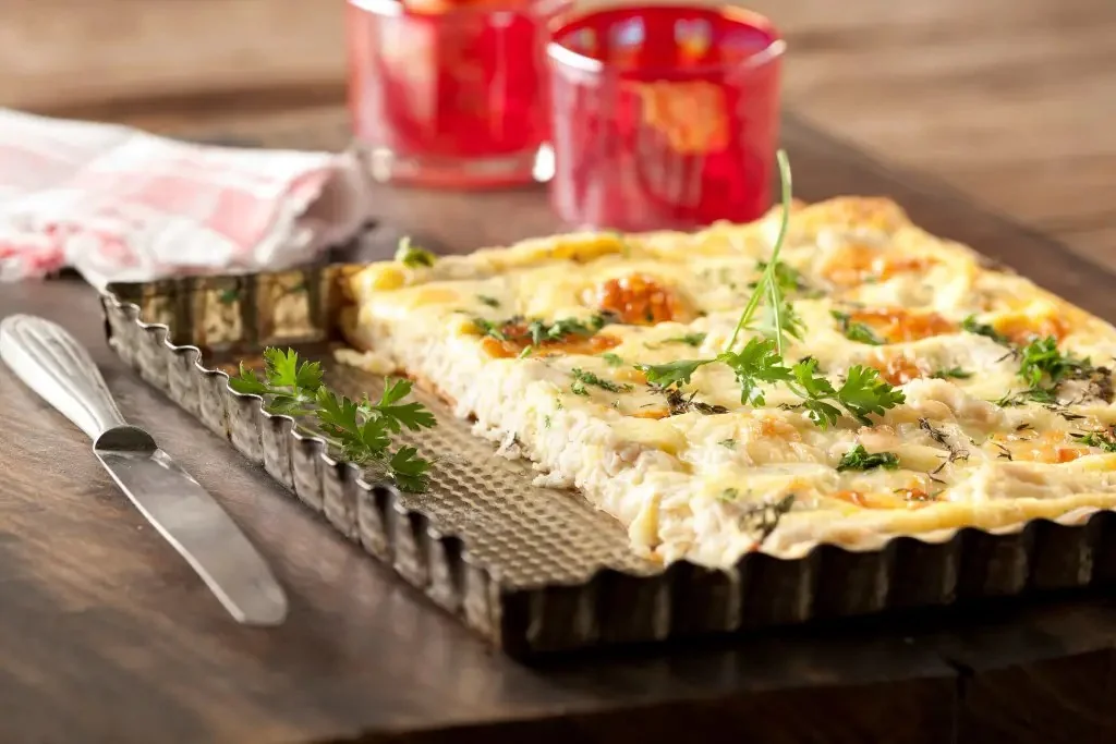 Tarta de pescado y queso