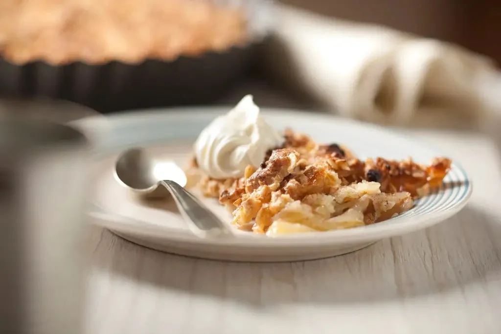 Tarta haragana de manzanas