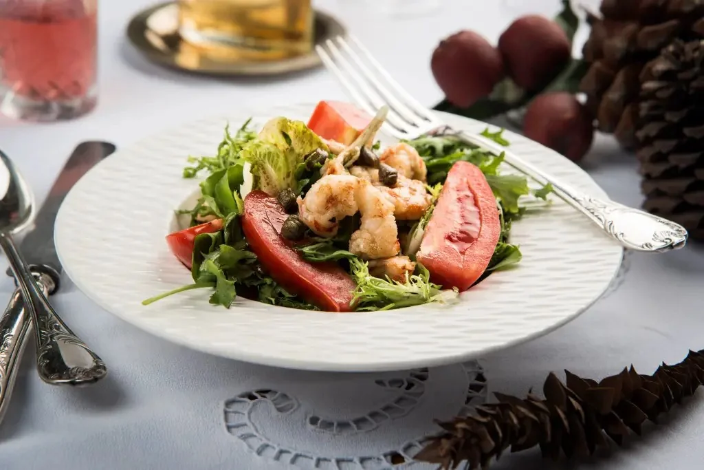 Ensalada de langostinos